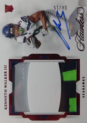 2022 Flawless #RDP-KW Rookie Dual Patch Auto - Ruby /15