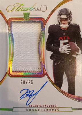 2022 Flawless #RPA-DL Rookie Patch Auto /25