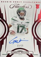 Garrett Wilson 2022 Flawless #RDS-GW Rookie Debut Signatures - Ruby ...