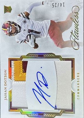 2022 Flawless #RDP-JD Rookie Dual Patch Auto /25