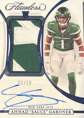 2022 Flawless #RPA-AG Rookie Patch Auto - Sapphire /10