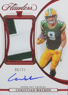 2022 Flawless #RPA-CW Rookie Patch Auto - Ruby /15