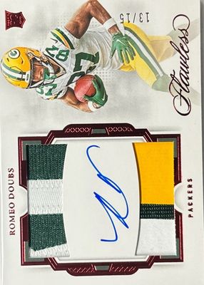 2022 Flawless #RDP-RD Rookie Dual Patch Auto - Ruby /15