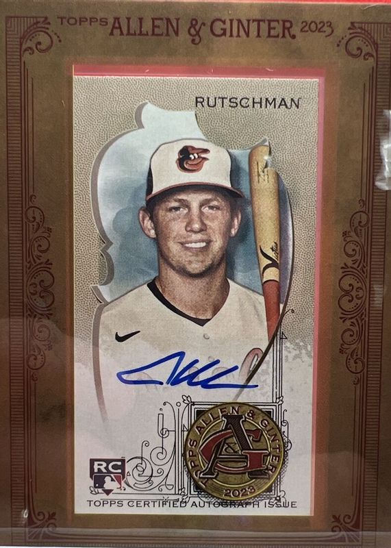 Adley Rutschman 2023 Topps Allen & Ginter Framed Mini Auto #MA-AR 