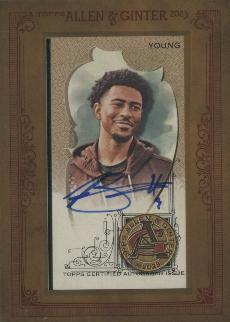 Bryce Young 2023 Topps Allen & Ginter #MA-BY Framed Mini Auto 