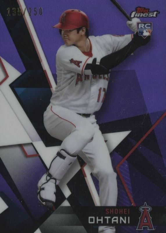 Shohei Ohtani 2018 Topps Finest #100 Purple Refractor /250 Rookie SGC 9.5