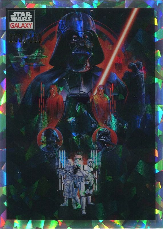 The Dark Side 2023 Topps Chrome Star Wars Galaxy #81 Atomic Refractor /150 RAW