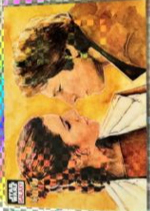 The Princess & The Scoundrel 2023 Topps Chrome Star Wars Galaxy #5 X-Fractor /10 RAW
