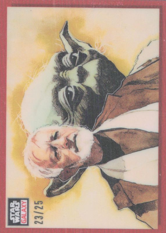 Masters of the Force 2023 Topps Chrome Star Wars Galaxy #33 Orange Refractor /25 RAW