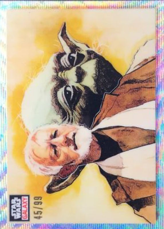 Masters of the Force 2023 Topps Chrome Star Wars Galaxy #33 Wave Refractor /99 RAW