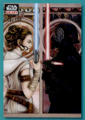 2023 Topps Chrome Star Wars Galaxy #48 Aqua Refractor /199