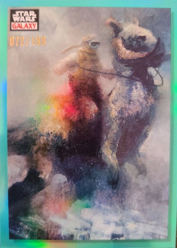 2023 Topps Chrome Star Wars Galaxy #76 Aqua Refractor /199