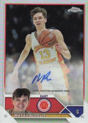 2023 Topps Chrome McDonald's All-American #CA-MB Chrome Autographs