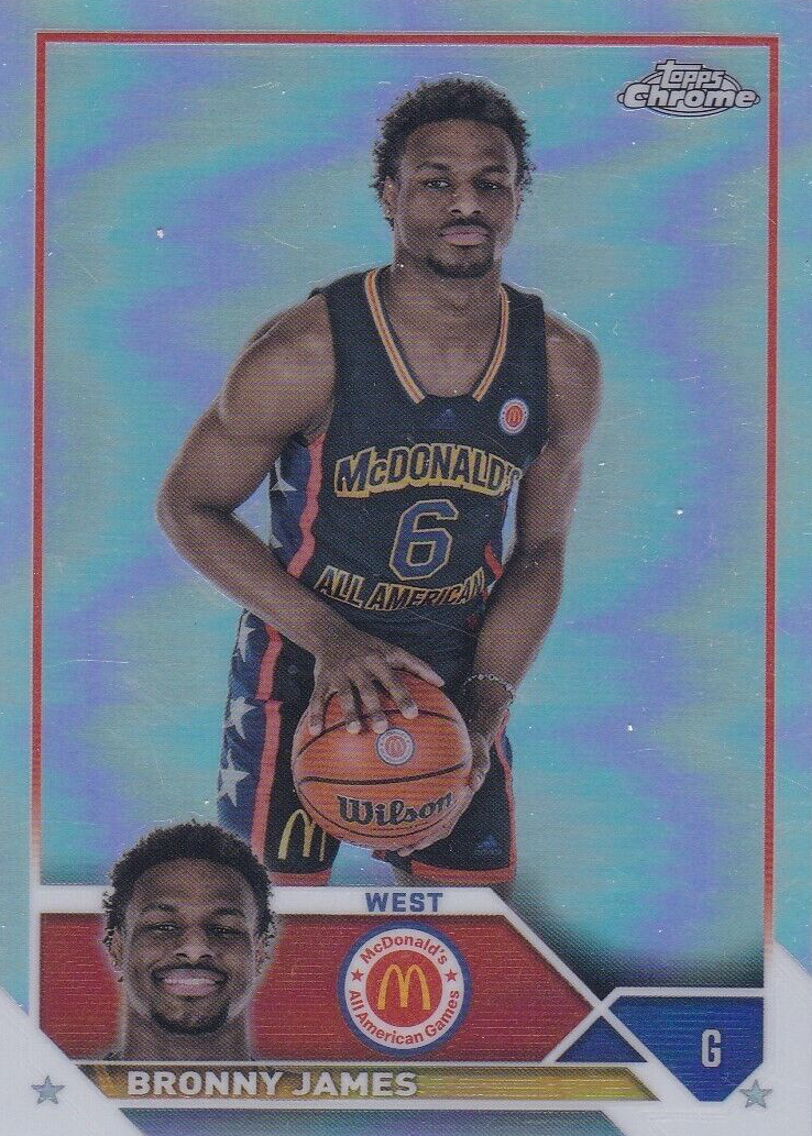 2023McDonald'sオールアメリカンホビーボックス+ブロニージェームズ Bronny James 2023 Topps Chrome McDonald's All-American #68
