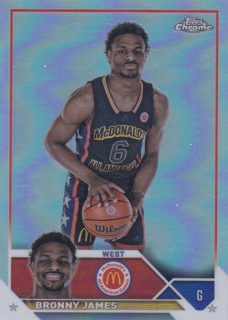 Bronny James 2023 Topps Chrome McDonald's All-American #68 