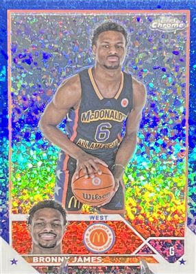 2023 Topps Chrome McDonald's All-American #68 Photoshoot - Blue Mini-Diamond Refractor /99
