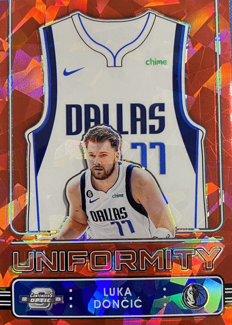 Luka Doncic 2022 Contenders Optic #13 Uniformity - Red