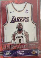 LeBron James 2022 Contenders Optic #5 Uniformity - Red Wave