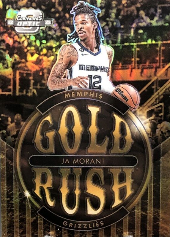 Ja Morant 2022 Contenders Optic #4 Gold Rush /(SSP) RAW