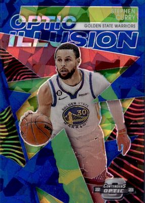 2022 Contenders Optic #4 Optic Illusion - Blue Cracked Ice /75