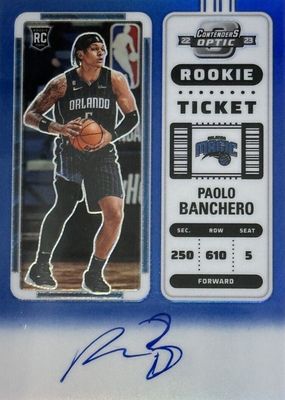 2022 Contenders Optic #118 Rookie Ticket Auto - Blue /49