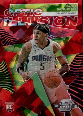 2022 Contenders Optic #21 Optic Illusion - Red Cracked Ice