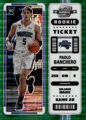 2022 Contenders Optic #18 Green Pulsar /25