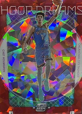 2022 Contenders Optic #18 Hoop Dreams - Red Cracked Ice