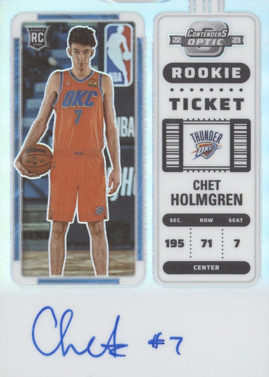 Chet Holmgren 2022 Contenders Optic #131 Rookie Ticket Auto Price