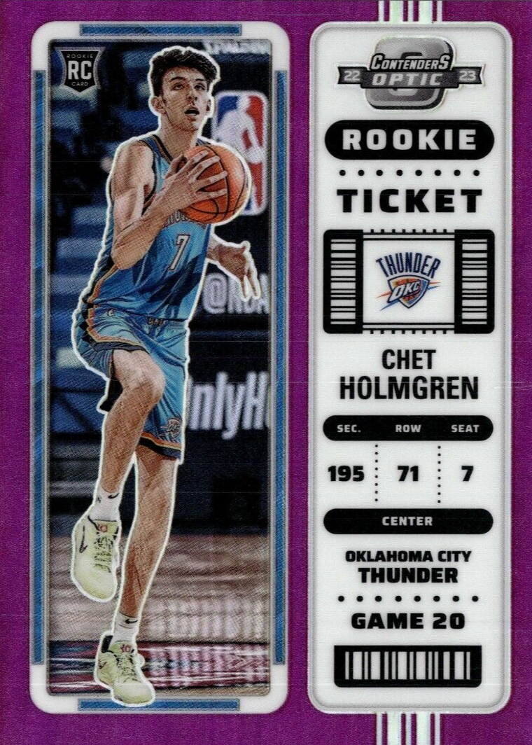 Chet Holmgren 2022 Contenders Optic #4 Purple /15 Price