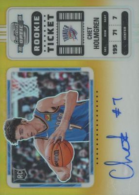 2022 Contenders Optic #131 Rookie Ticket Auto - Gold /10