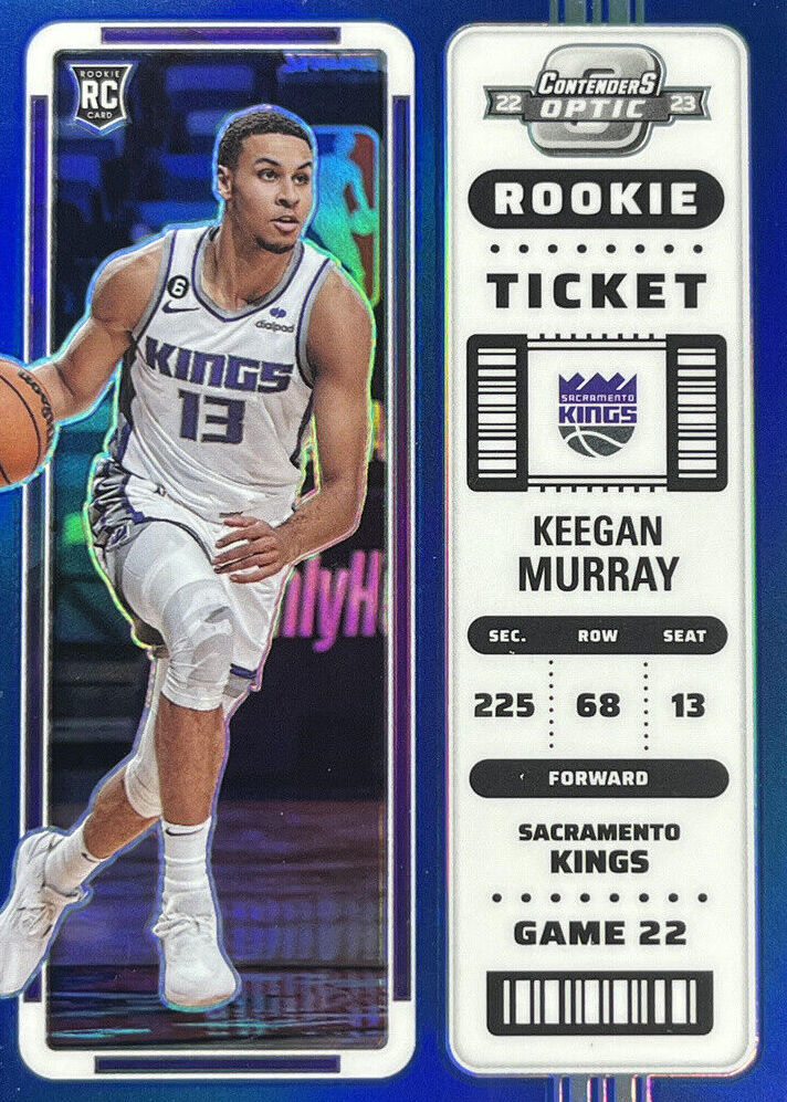 Keegan Murray 2022 Contenders Optic #22 Blue /99 Price Guide