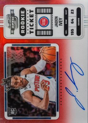 2022 Contenders Optic #139 Rookie Ticket Auto Variation - Red /99
