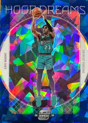 2022 Contenders Optic #20 Hoop Dreams - Blue Cracked Ice /75