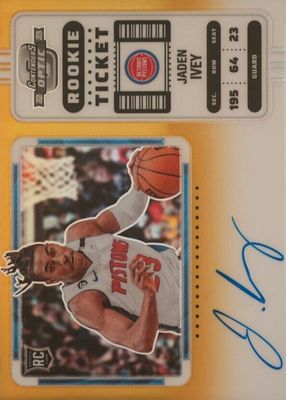 2022 Contenders Optic #139 Rookie Ticket Auto - Gold /10