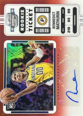 2022 Contenders Optic #128 Rookie Ticket Auto Variation - Red /99