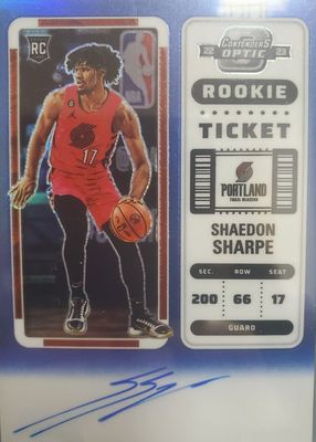 2022 Contenders Optic #133 Rookie Ticket Auto - Blue /49