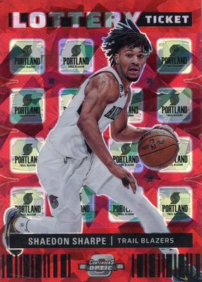 2022 Contenders Optic #7 Lottery Ticket - Red Cracked Ice