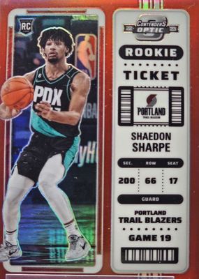 2022 Contenders Optic #17 Red