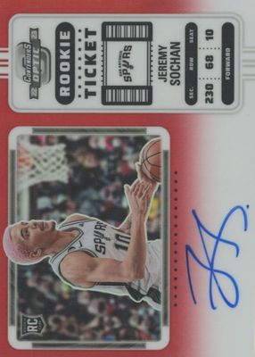 その他 JEREMY SOCHAN contenders auto PSA10 Jeremy Sochan 2022-23 Panini Recon Gold Rookie RC Autograph