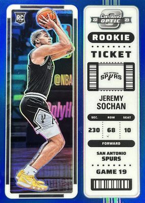 その他 JEREMY SOCHAN contenders auto PSA10 Jeremy Sochan – Karta NBA z Autografem PSA 10 pop1 (Rookie
