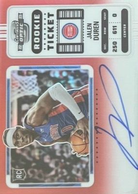 2022 Contenders Optic #111 Rookie Ticket Auto Variation - Red /99