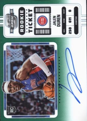 2022 Contenders Optic #111 Rookie Ticket Auto Variation - Green /75