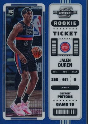 2022 Contenders Optic #21 Blue /99