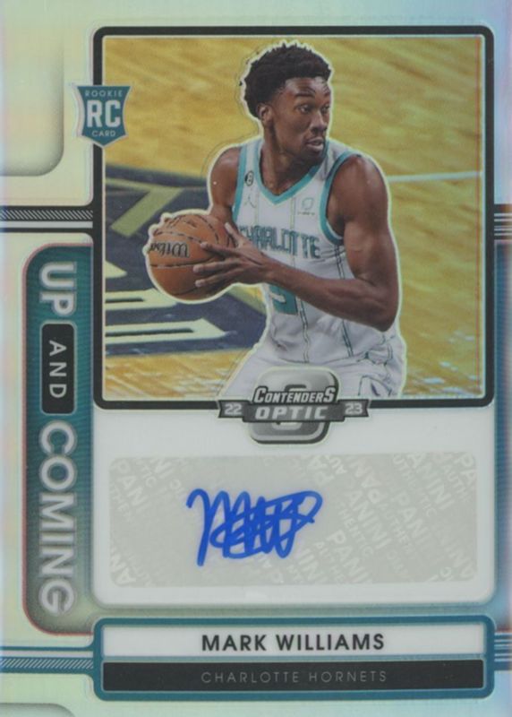 Mark Williams 2022 Contenders Optic #UCA-MKW Up and Coming Autographs (/125) Rookie RAW
