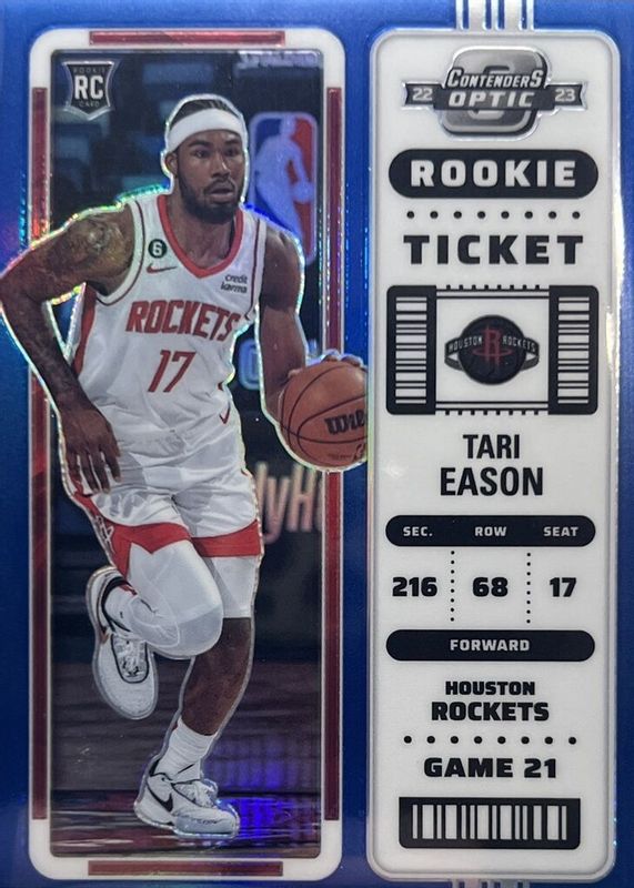 Tari Eason 2022 Contenders Optic #10 Blue /99 Rookie RAW