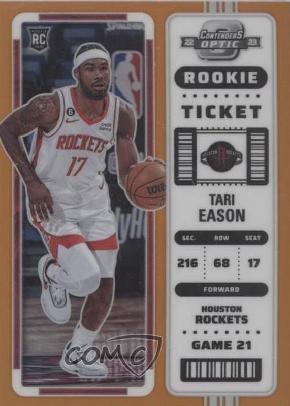 Tari Eason 2022 Contenders Optic #10 Orange /49 Rookie SGC 10