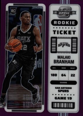 2022 Contenders Optic #14 Purple /15