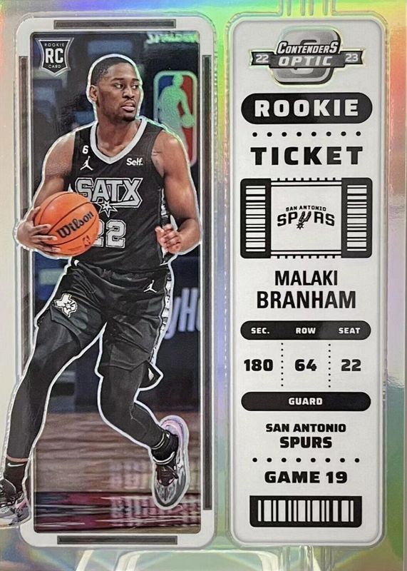 Malaki Branham 2022 Contenders Optic #14 Silver Rookie BGS 9.5