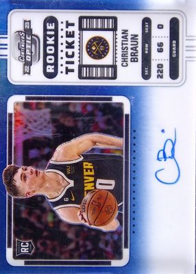 2022 Contenders Optic #103 Rookie Ticket Auto Variation - Blue /49